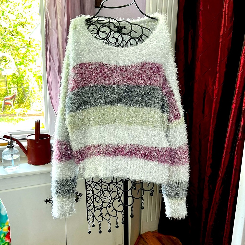 Wild Fable Metallic Fuzzy Sweater